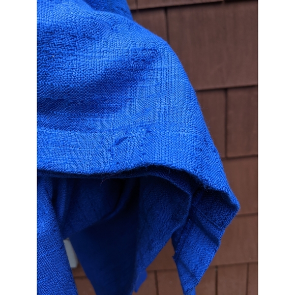 Vintage 90s blue oversized single button lined blazer 14 - Picture 4 of 4